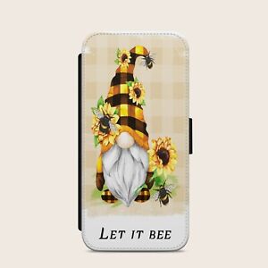GNOME GONK BEE SPRING GIFT ART FLIP WALLET PHONE CASE FOR IPHONE SAMSUNG HUAWEI