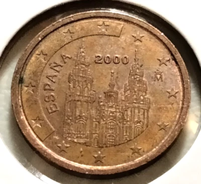 Moneda de 2 céntimos de euro España 2000 - KM#1041 - (IN#15076) envío combinado Foto 1 de 4