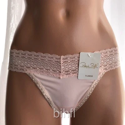 Rene Rofe / Tanga / Borde de encaje y cintura / Rosa / Grande / $16 Foto 1 de 2