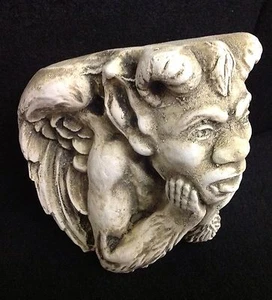 Mythical Winged Gargoyle Shelf Antique Sandstone Bracket - Picture 1 of 5
