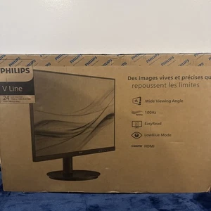 Philips V-line 241V8LBS 24" FHD 1920x1080 100Hz 4ms LCD VA Monitor - Picture 1 of 3