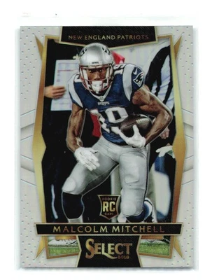 Malcolm Mitchell - 2016 Panini Select #77 Prizm Silver RC - New England Patriots - Image 1 of 2
