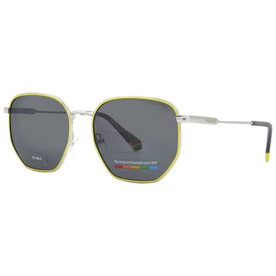 Gafas de sol unisex Polaroid polarizadas grises cuadradas PLD 6214/S/X 0KU2/M9 56 Foto 1 de 4
