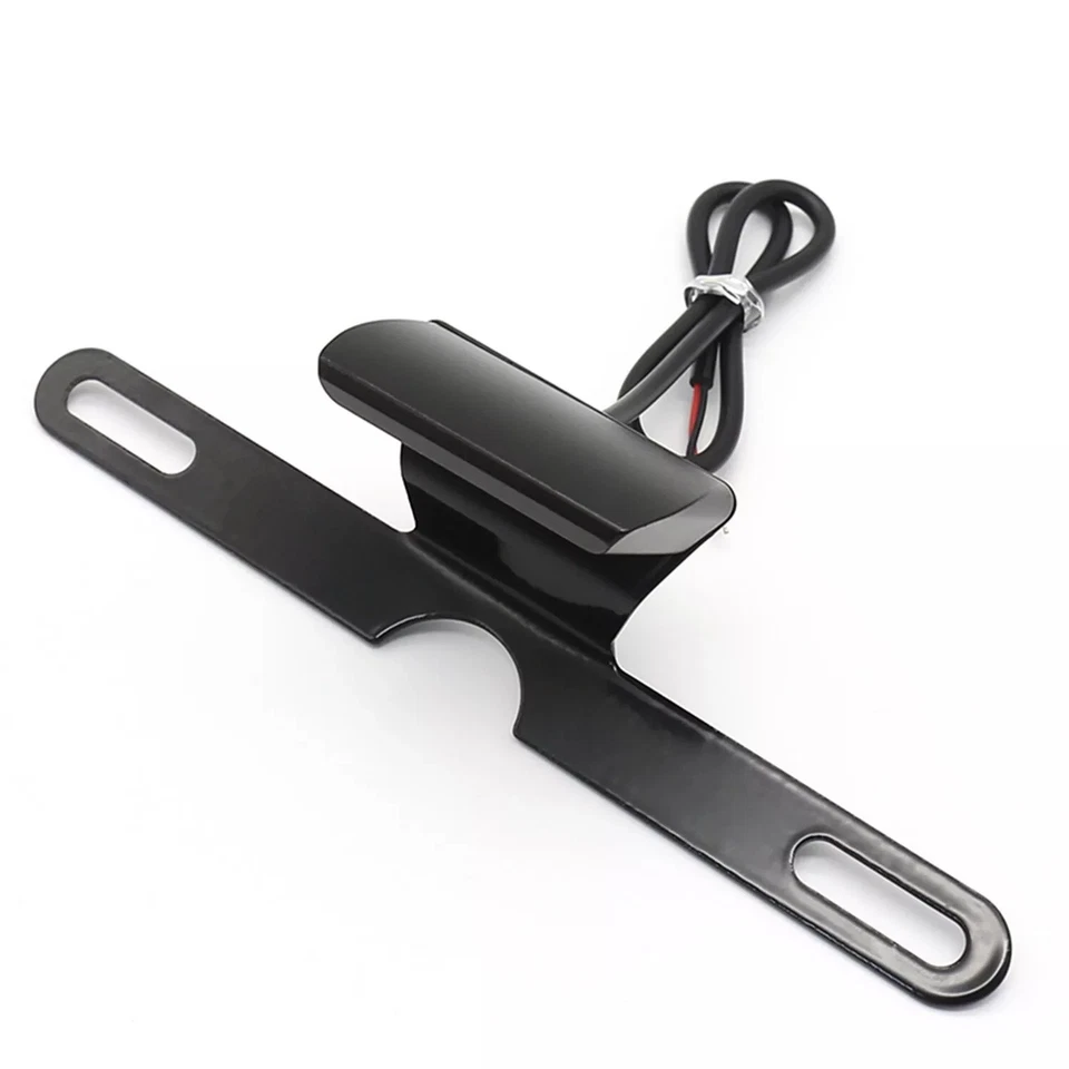 For Motorcycle New License Plate Mount Holder Bracket With LED Brake Tail Light - Image 1 of 4