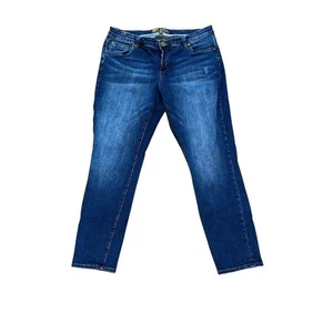 KUT From the Kloth Relaxed Fit Dark Wash Boyfriend Denim Jeans 14W - Picture 1 of 7