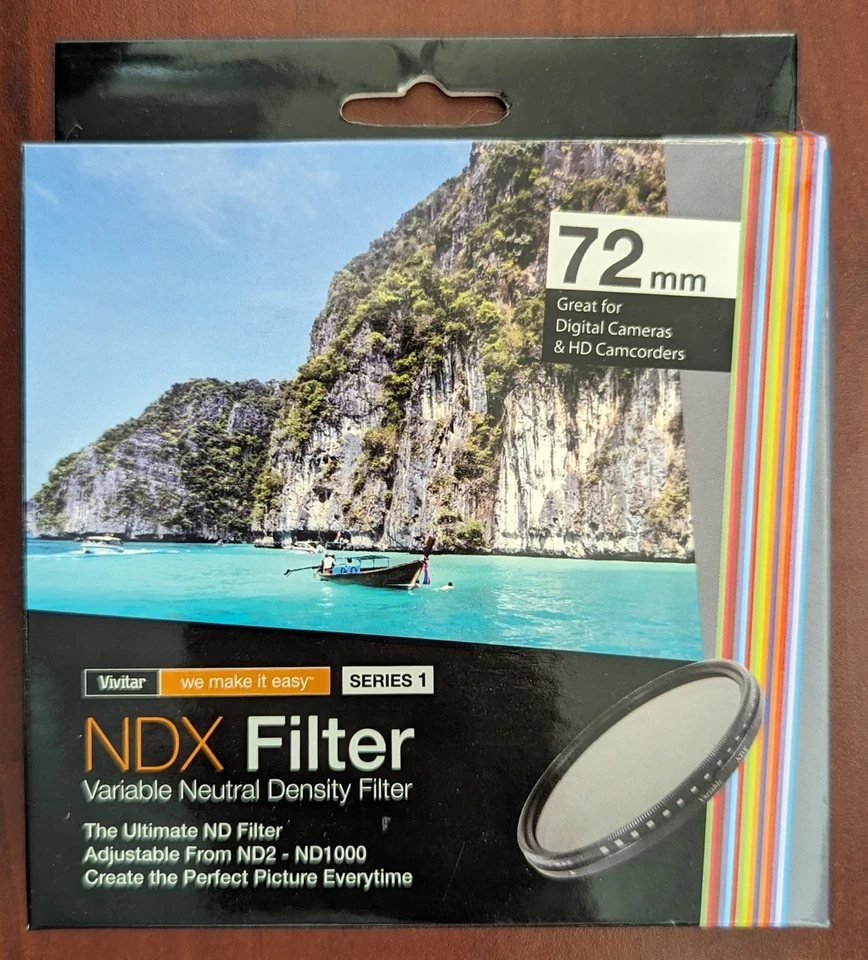 Vivitar NDX Filter 72 mm - Variable Neutral Filter - Fast Shipping - Image 1 of 3