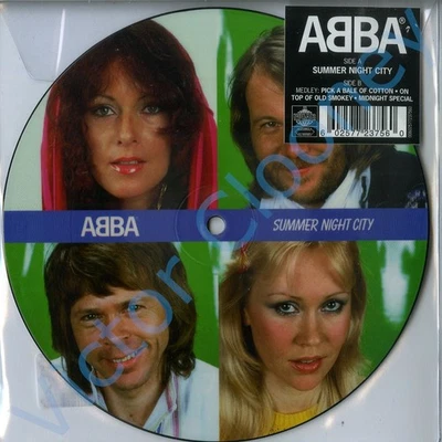 ABBA. Summer Night City + Medley (1978) LIMITED 2019 Picture Disc 7" NEW - Image 1 of 2