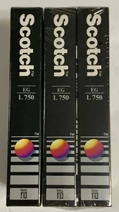 3 New Vintage Scotch EG L 750 Beta 229m Blank Recordable Videocassette 1988 - Bild 1 von 5