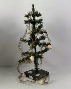 1933/25 Alter Weihnachtsschmuck Christbaumschmuck Christbaumkette Tinsel Watte - Bild 1 von 5