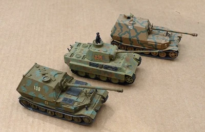 3 modelos de tanques del ejército alemán 1:72 1:76 2 X Elefant & Panther CONSTRUIDOS SE VENDEN COMO ESTÁN Foto 1 de 2