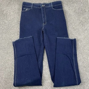 Jeans uomo Jordache testa di cavallo logo 34x36 (vestibilità 31x35) vintage made in USA orlo grezzo - Foto 1 di 13