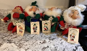 Juego de 4 Papá Noel Gordito, Grubby Stubby y Baldy de colección - Imagen 1 de 6