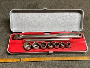 Juego de enchufes de barra Dr. Breaker vintage Craftsman =V= serie 10 piezas 3/8” con estuche EE. UU. - Imagen 1 de 8