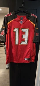 Tampa Bay Buccaneers Mike Evans Jersey Size Medium 100th Anniversary NFL Logo - Picture 1 of 5