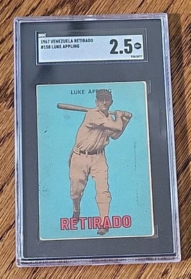 1967 Venezuelan Topps #158 Retirado Luke APPLING SGC 2.5 Rarity From Venezuela  - Image 1 of 2
