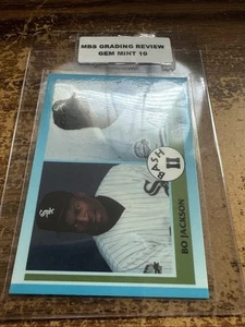 Bo Jackson Chicago White Sox Frank Thomas Bash II Glossy MBS Graded 10 Gem Card - Picture 1 of 1
