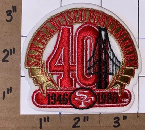 San Francisco 49ers 40th Anniversary NFL Football Patch - Bild 1 von 1