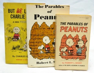 VTG Peanuts Books Parables of Peanuts (2)-One signed, But we Love you Charlie Br - Picture 1 of 17