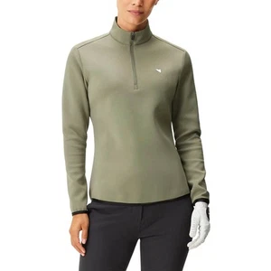 Macade Women Jade Therma Quarter Zip Golf Pullover Olive Green - SS25 NEW - Picture 1 of 8