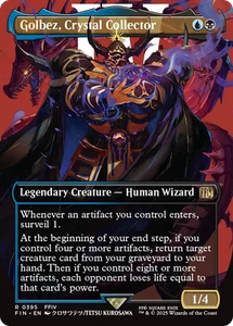 x1 Golbez, Coleccionista de Cristal FIN Fin Final Fantasy Magic The Gathering 395 arte completo sin bordes 1x - Imagen 1 de 3