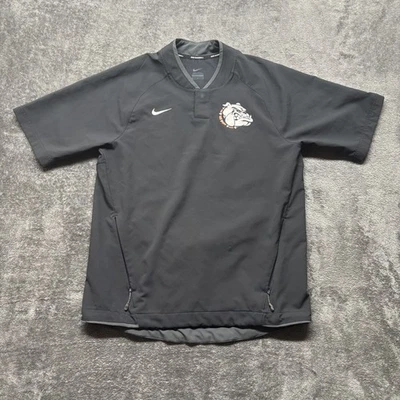 Nike Georgia Bulldogs Camisa Para Hombres Mediana Negra Béisbol Manga Corta Chaqueta NCAA Foto 1 de 4