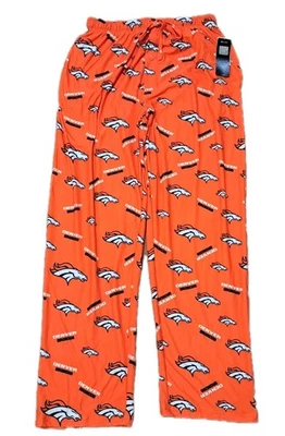 NEW NFL Team Apparel Men's Denver Broncos Knit Pajama Pants Size Large - Изображение 1 из 2