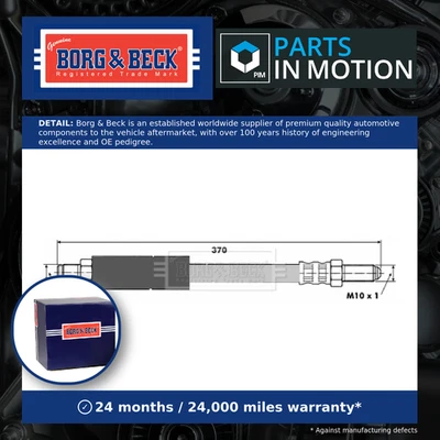 Manguera de freno para MORGAN PLUS 4 1.8 trasero 93 a 99 RQB hidráulico calidad B&B nuevo Foto 1 de 4