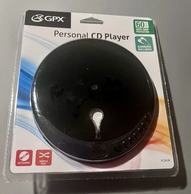 New GPX Personal CD Player Compact Disc Earbuds Model PC101B  - Image 1 of 4