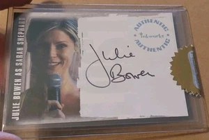 2006 Inkworks Lost Revelations Julie Bowen A3 Autogrammkarte (unzirkuliert Rasiermesser) - Bild 1 von 3