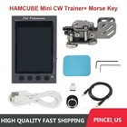 HAMCUBE Mini CW Trainer Morse Code Trainer w/ Stainless Steel Morse Key w/ Cable
