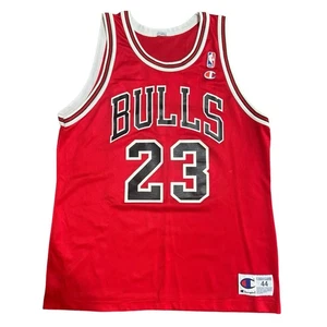 Champion Michael Jordan Chicago Bulls #23 Vintage 90s Jersey Mens Size 44 NBA - Picture 1 of 7