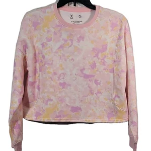 Xersion Youth XL Cropped Pink Sweatshirt - Picture 1 of 4
