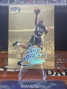 1998-99 Fleer Ultra Gold Medallion #30G Ray Allen Milwaukee Bucks - Picture 1 of 2