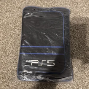 Carrying Case for PS5 Compatible Bag for PlayStation 5 Black Blue New - Picture 1 of 4