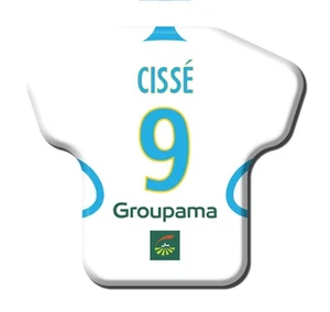 Calamita Simile a T-Shirt Calcio Stagione 2007/2008 Marseille 9 Djibril Cissé - Picture 1 of 9