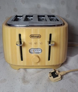 Delonghi Ballerina 4 Slice YellowToaster- CTD4003.Y - Picture 1 of 18