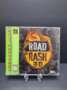Road Rash 3D Greatest Hits (Sony PlayStation 1, 1998) CIB completo di manuale - Foto 1 di 4