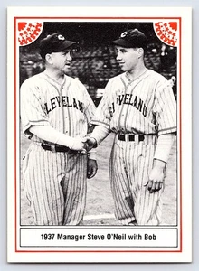 1983 ASA Bob Feller: #2 Bob Feller / Steve O'Neill Cleveland Indians - Bild 1 von 2