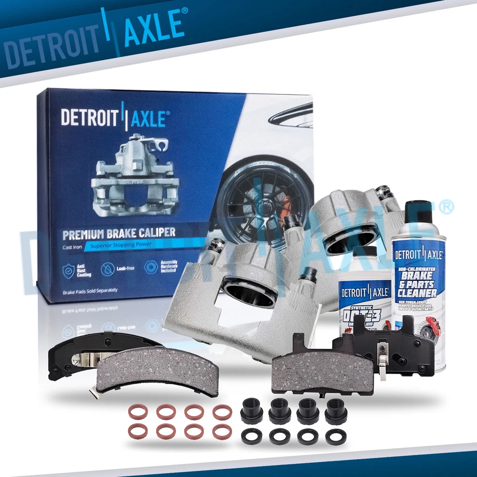 Pinzas de disco delanteras y pastillas de freno para Chevy GMC K1500 K2500 Express Savana 2500 Foto 1 de 4