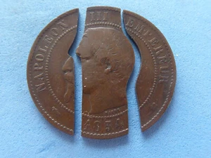 1484) Francia 10 Céntimos 1854 3 Piezas Magia? £3,00 - Imagen 1 de 2