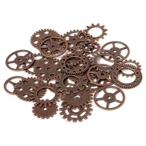 50-100g Metal Gears Mixed Vintage Pendant Steampunk Cogs Charms Jewelry Making