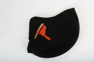 Wildhagen Black Wool Bird Hat Woman's size 7 Y2K - Picture 1 of 3