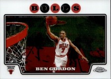 2008-09 Topps Chrome Chicago Bulls Basketball Card #7 Ben Gordon