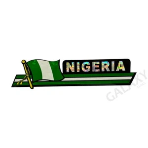 Nigeria Bumper Sticker / Flag Sticker / "3 x 11 3/4" Bumper Sticker - Picture 1 of 1