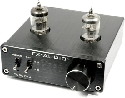 FX-AUDIO- TUBE-01J Tube Preamplifier  Line Amplifier  NFJ Original Model  Black - Image 1 of 4