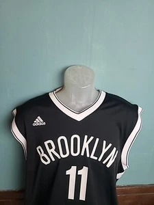 Adidas Brook Lopez Brooklyn Nets #11 Jersey Men’s Size Medium M NBA Black White - Picture 1 of 12