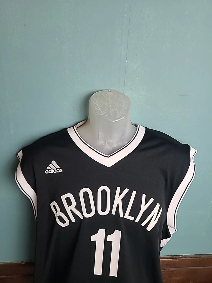 Adidas Brook Lopez Brooklyn Nets #11 Jersey Men’s Size Medium M NBA Black White  - Image 1 of 4