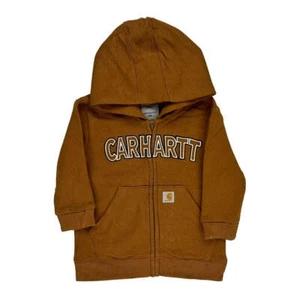 Age 12 Months Carhartt Hoodie - XS Brown Cotton Blend - Picture 1 of 8