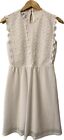 Bebe Crochet Lace Sleeveless Midi Dress Women?s Size 2/S White Romantic Wedding