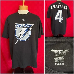 Camiseta deportiva vintage #4 Vincent LeCavalier Tampa Bay Lightning Reebok perno grande - Imagen 1 de 9